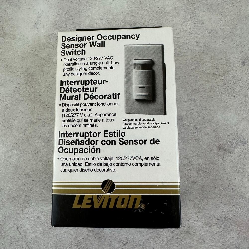 Leviton ODS10-IDI Designer Occupancy Sensor Wall Switch - Ivory NEW